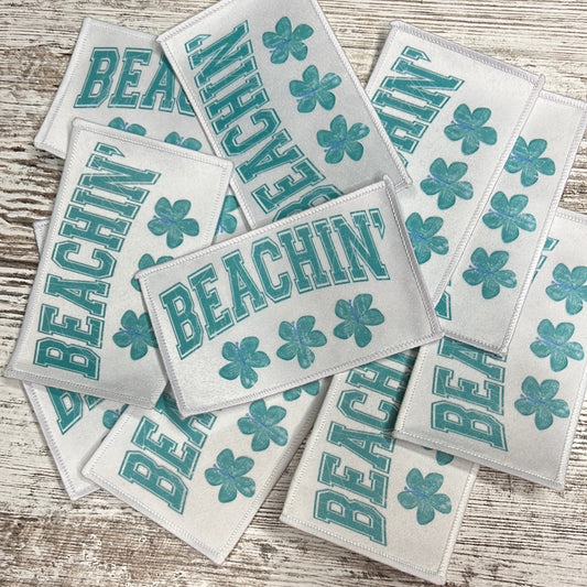 Beachin’ in Teal- Iron On Patch