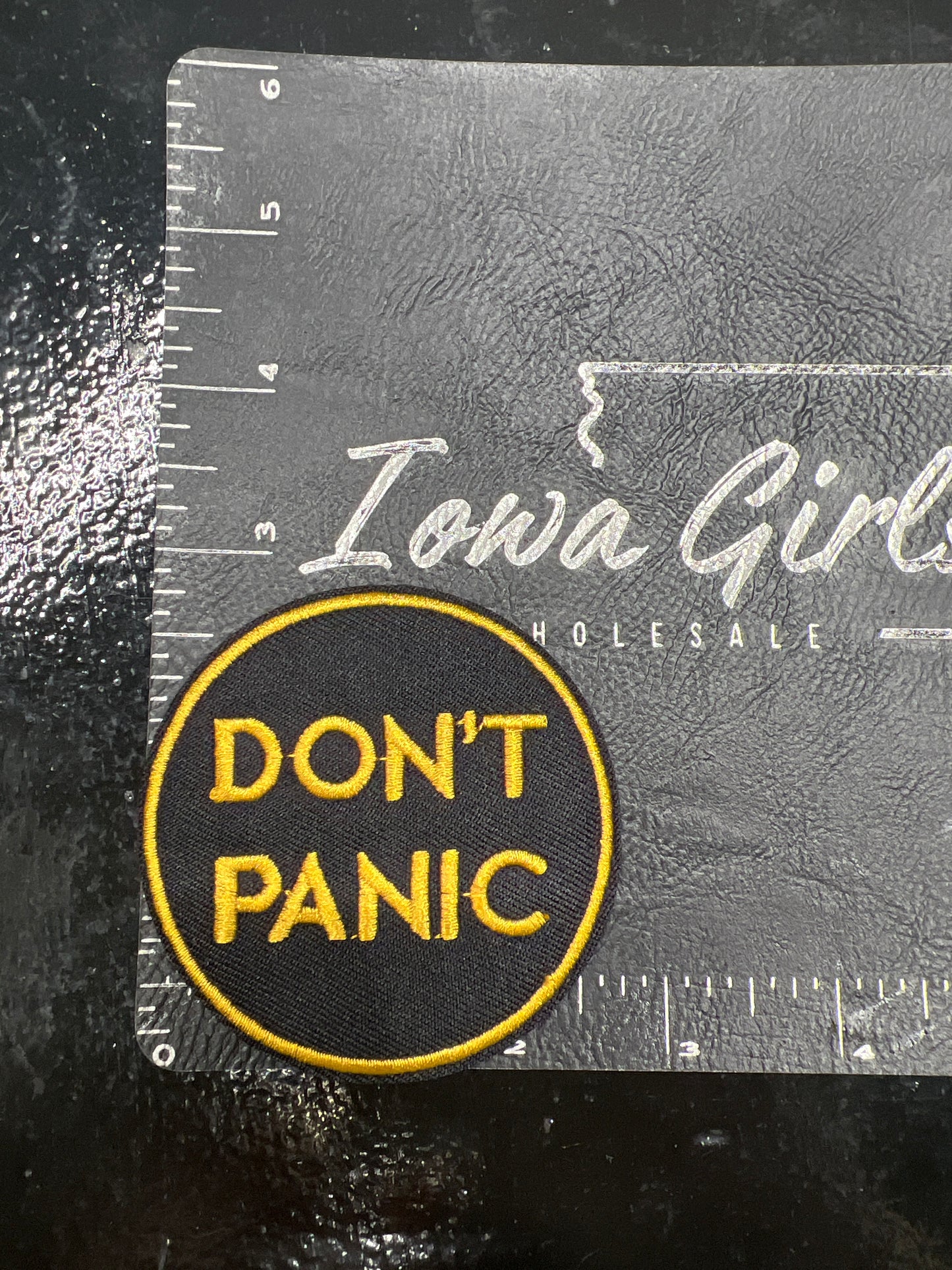 Don’t Panic - iron on patch