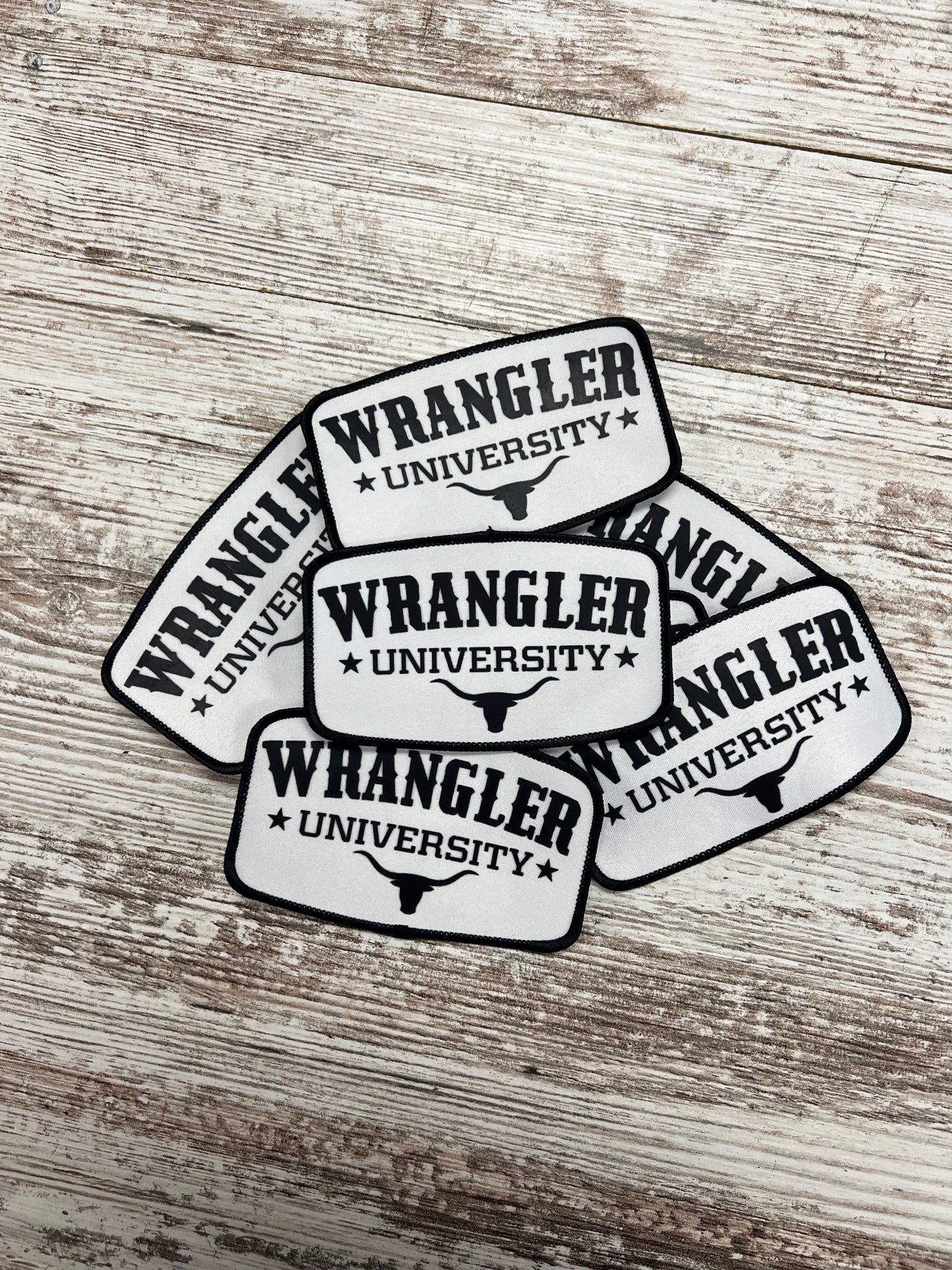 Wrangler University - Iron on Patch