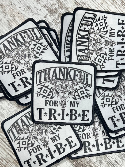 Thankful For My Tribe  - Iron On Patch