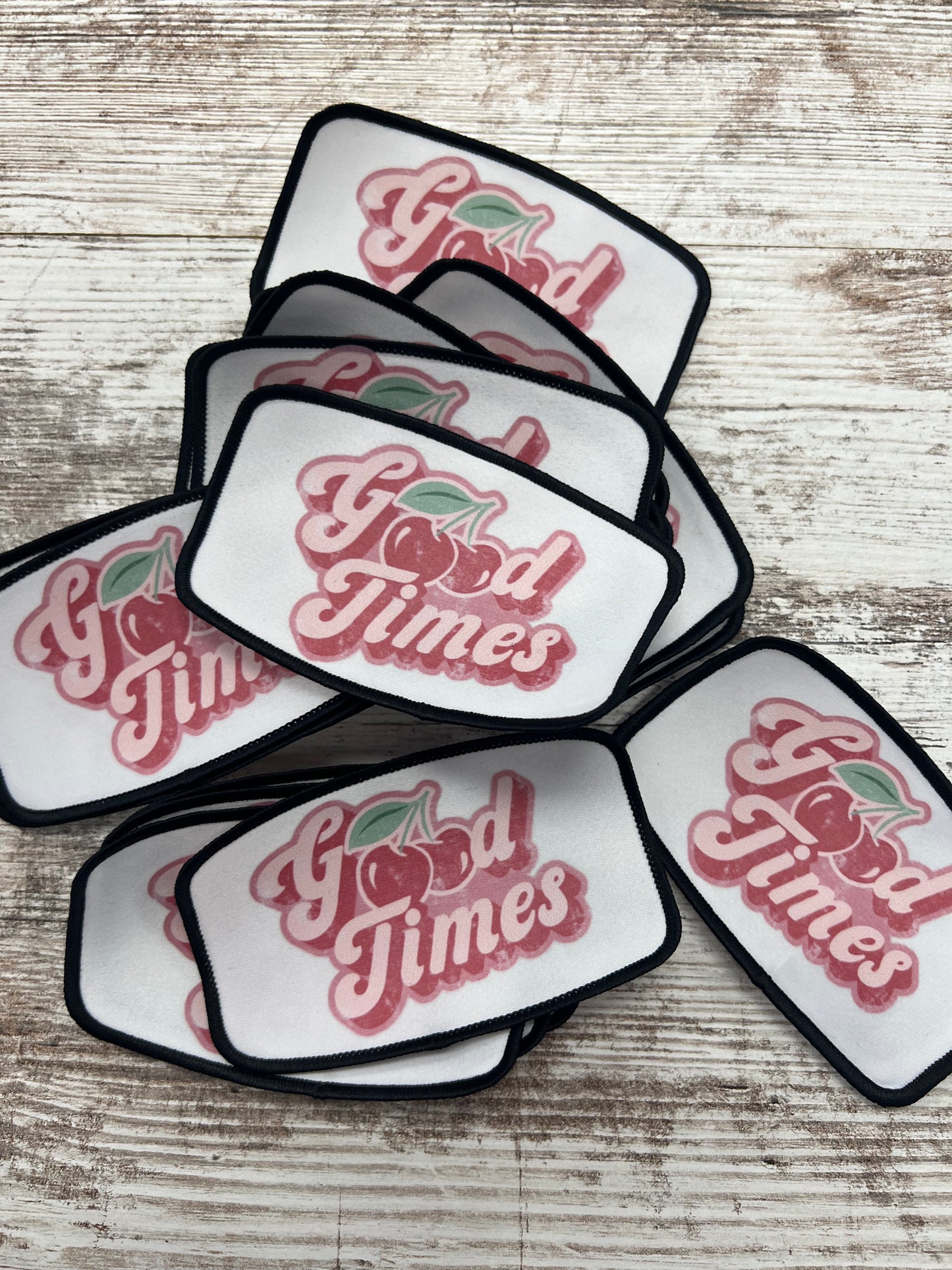 Good Times Retro Cherrys - Iron On Patch