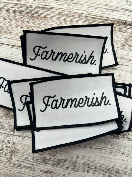 Farmerish - Iron On Patch