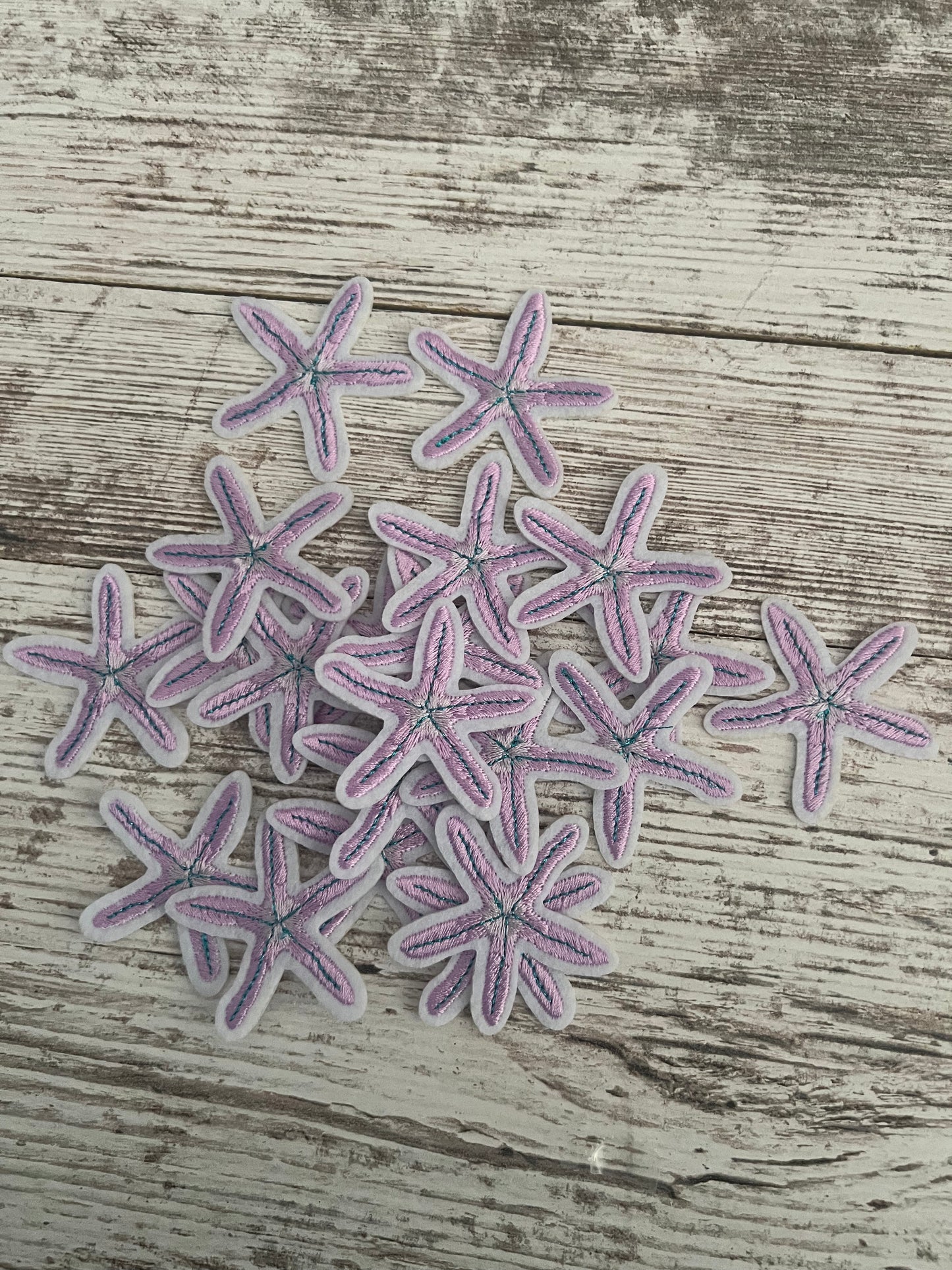 Purple Star Fish - Iron on Patch