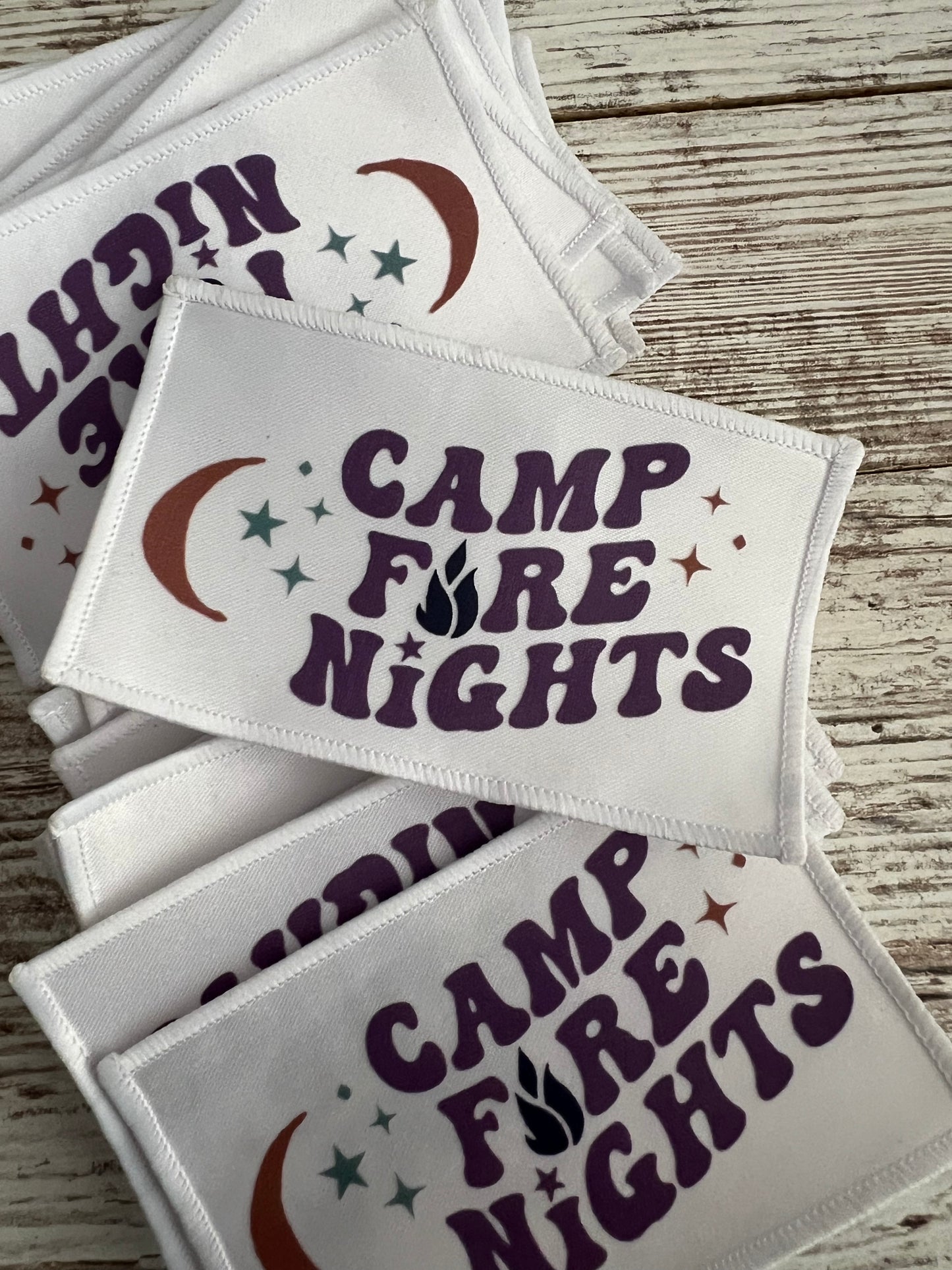 Camp Fire Nights - Iron On Patch