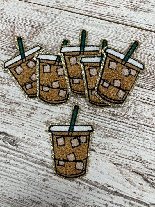 Iced Coffee Cup - Iron on Patch