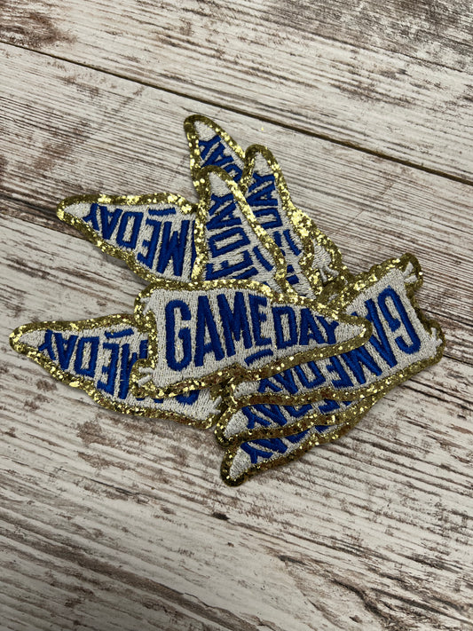 Royal Blue GameDay Pendant - Iron On Patch