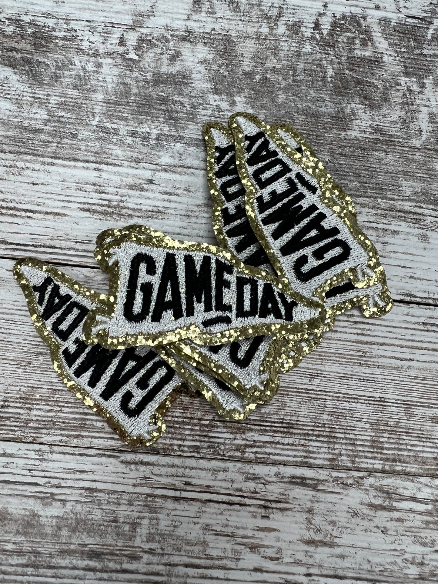 Black GameDay Pendant - Iron On Patch