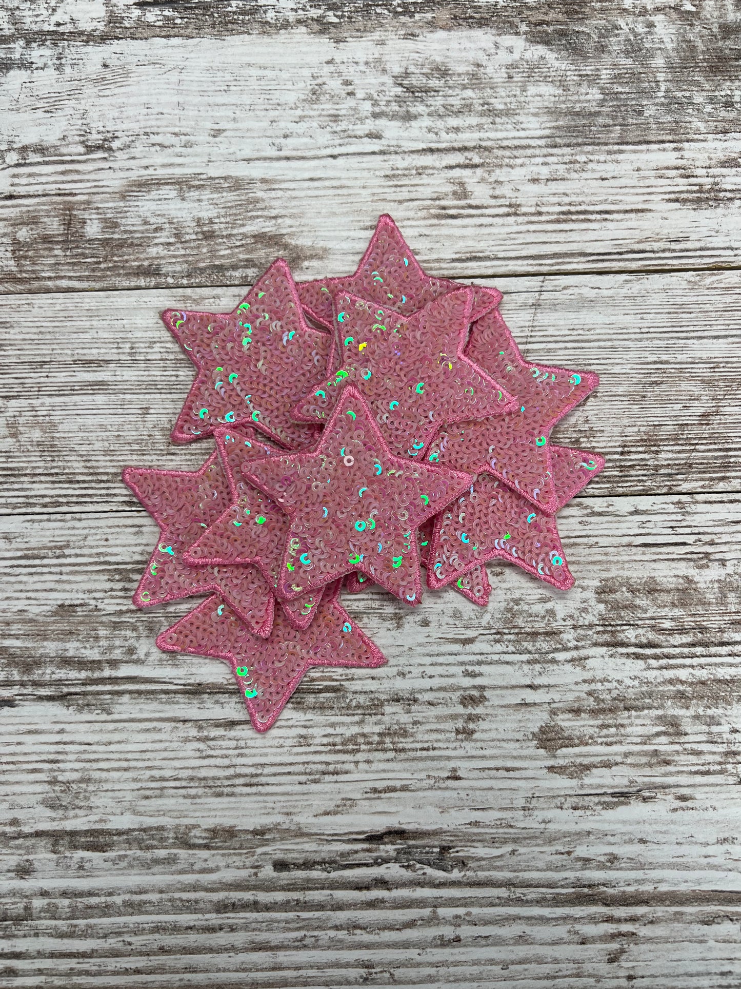 Light Pink Star - Iron on Patch