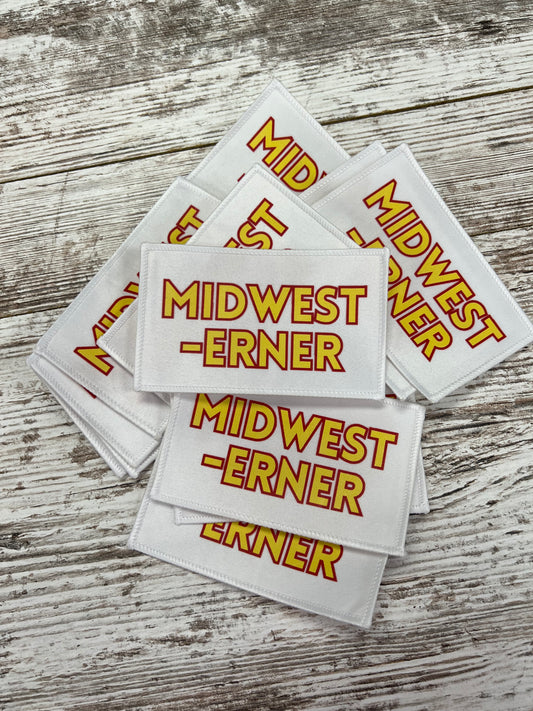 Midwest-erner Iowa/Iowa State coloring - Iron on Patch