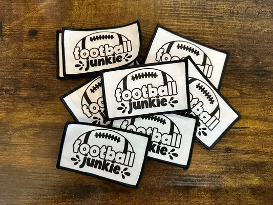 Football junkie - Iron On Patch