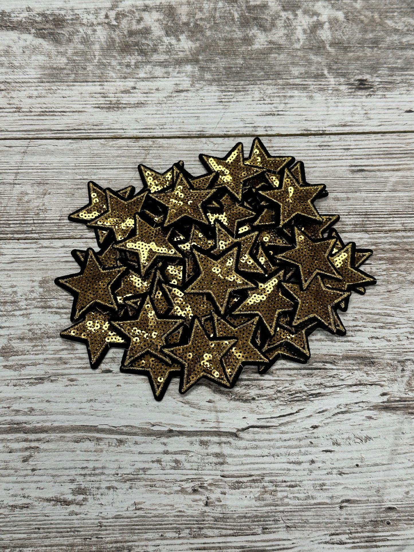 Small Sequin Stars - Iron On Patch