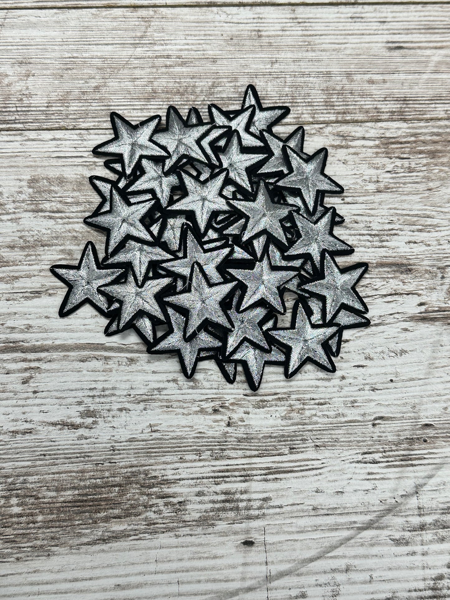 Small Sequin Stars - Iron On Patch