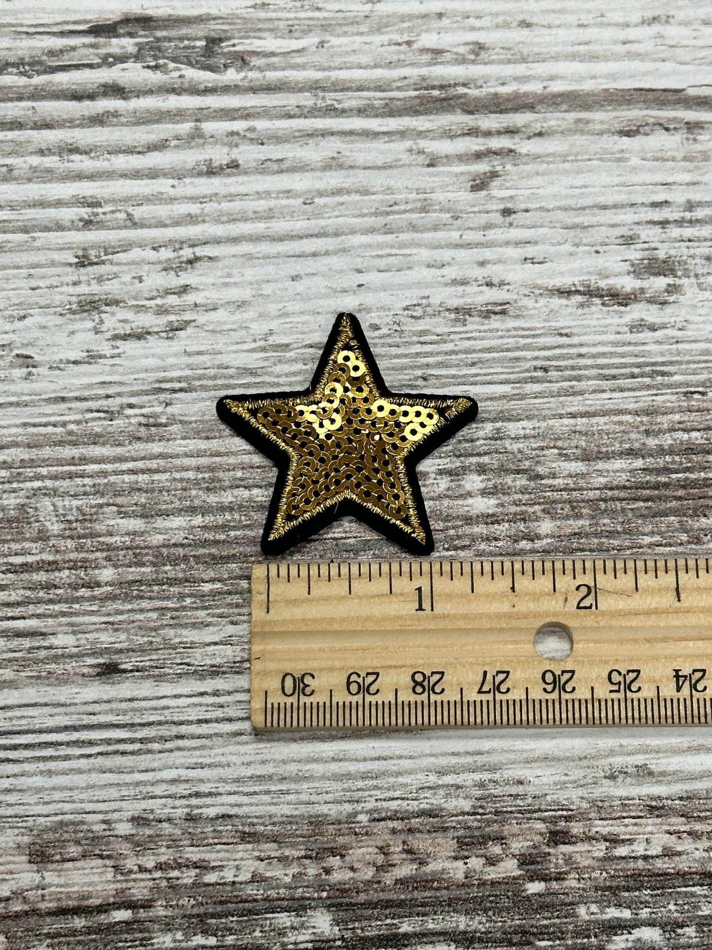 Small Sequin Stars - Iron On Patch