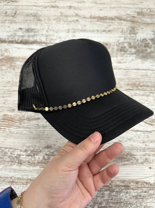 Gold Disc Hat Chain