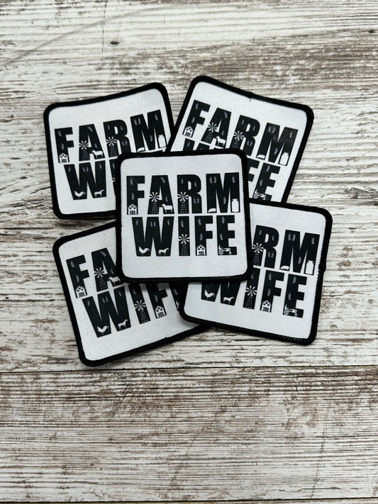 Farm Wife - Iron On Patch