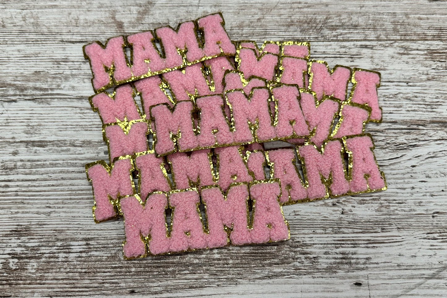 Light Pink MAMA  - Iron on Patch