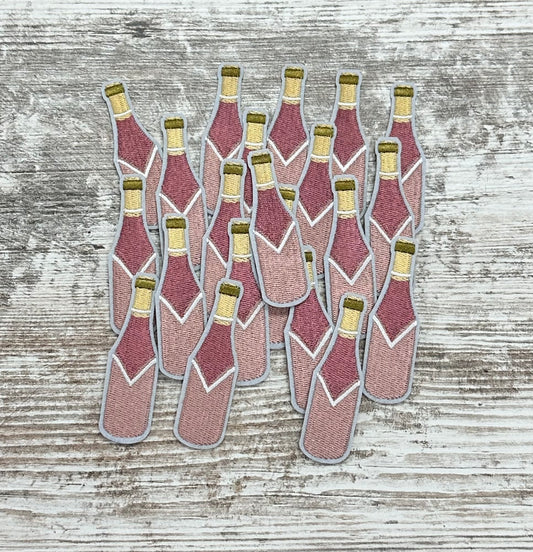 Champagne Bottle - Iron On Patch